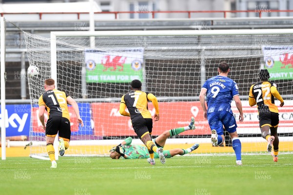 200925 - Newport County v Gillingham - Sky Bet League 2 - Bradley Dack of Gillingham celebrates scoring a goal