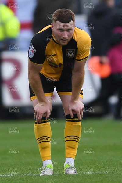 200925 - Newport County v Gillingham - Sky Bet League 2 - Dejected Lee Jenkins of Newport County
