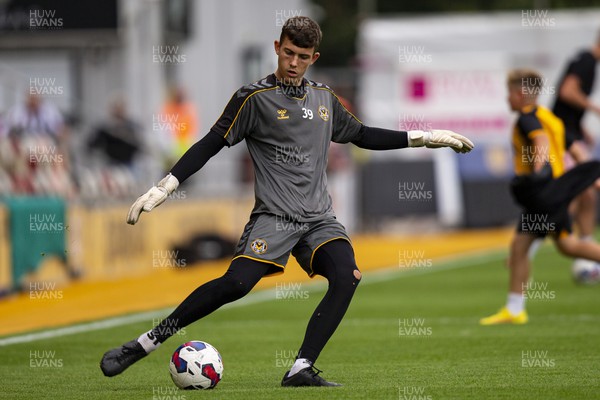 030922 - Newport County v Grimsby Town - Sky Bet League 2 - Newport County goalkeeper Evan Ovendale during the warm up