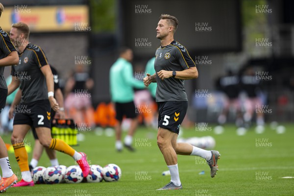 030922 - Newport County v Grimsby Town - Sky Bet League 2 - James Clarke of Newport County during the warm up