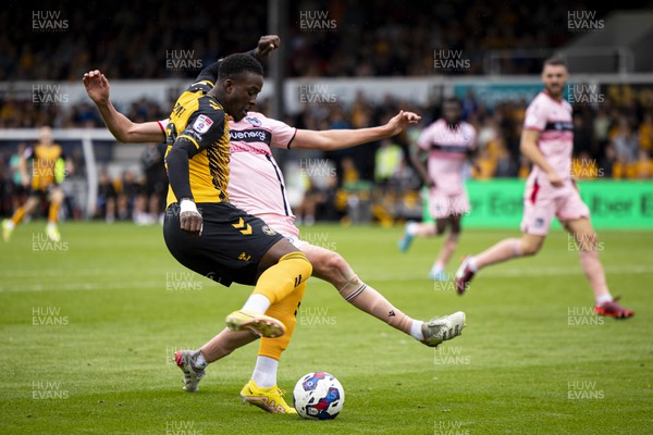 030922 - Newport County v Grimsby Town - Sky Bet League 2 - Chanka Zimba of Newport County in action