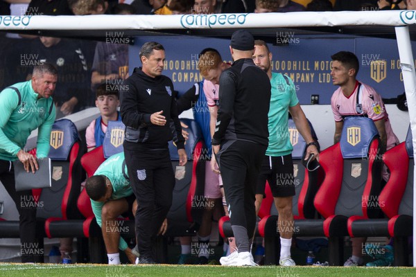 030922 - Newport County v Grimsby Town - Sky Bet League 2 - Grimsby Town manager Paul Hurst at full time