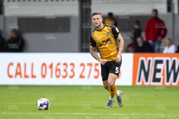 030922 - Newport County v Grimsby Town - Sky Bet League 2 - James Clarke of Newport County in action