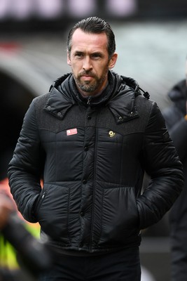 070226 - Newport County v Grimsby Town - Sky Bet League 2 - Newport County Head Coach, Christian Fuchs