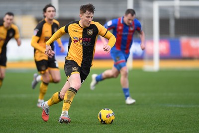 070226 - Newport County v Grimsby Town - Sky Bet League 2 - Ged Garner of Newport County  