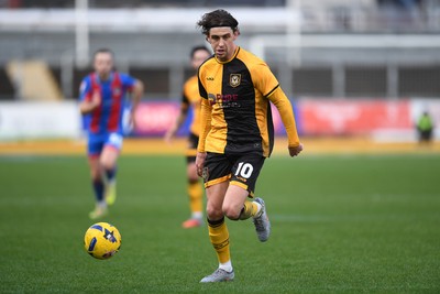 070226 - Newport County v Grimsby Town - Sky Bet League 2 - Harrison Biggins of Newport County