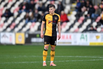 070226 - Newport County v Grimsby Town - Sky Bet League 2 - Sven Sprangler of Newport County