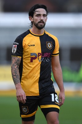 070226 - Newport County v Grimsby Town - Sky Bet League 2 - Liam Shepard of Newport County