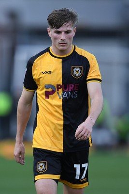 070226 - Newport County v Grimsby Town - Sky Bet League 2 - Tom Davies of Newport County