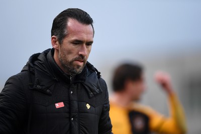 070226 - Newport County v Grimsby Town - Sky Bet League 2 - Newport County Head Coach, Christian Fuchs
