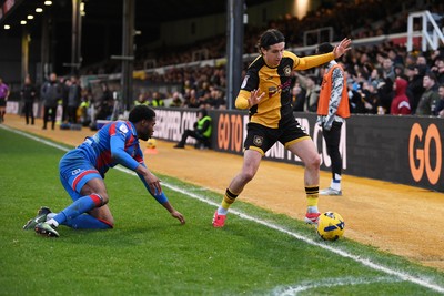 070226 - Newport County v Grimsby Town - Sky Bet League 2 - Anthony Glennon of Newport County