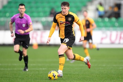 070226 - Newport County v Grimsby Town - Sky Bet League 2 - Ged Garner of Newport County
