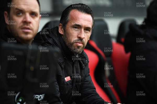 070226 - Newport County v Grimsby Town - Sky Bet League 2 - Newport County Head Coach, Christian Fuchs