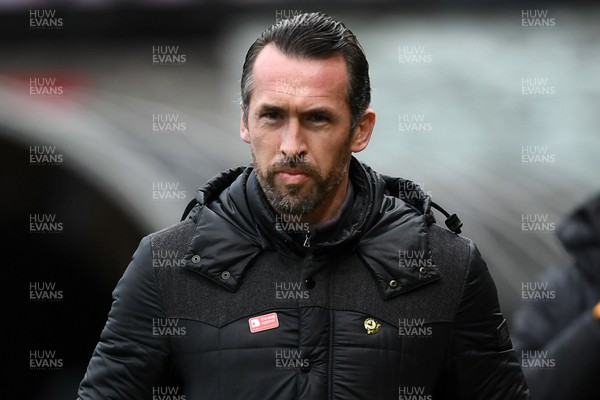 070226 - Newport County v Grimsby Town - Sky Bet League 2 - Newport County Head Coach, Christian Fuchs