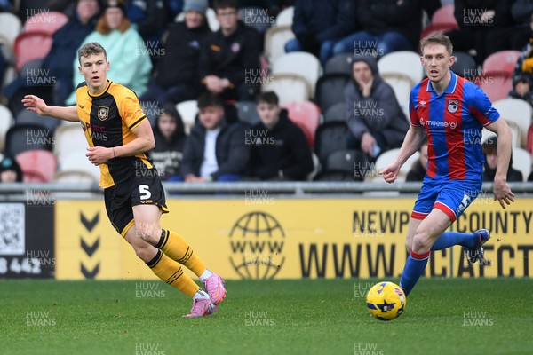 070226 - Newport County v Grimsby Town - Sky Bet League 2 - Sven Sprangler of Newport County