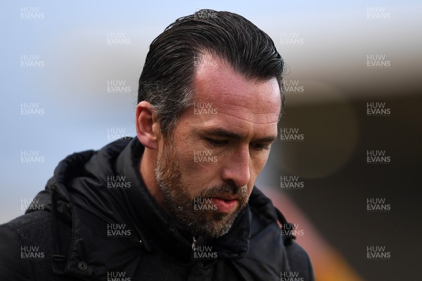 070226 - Newport County v Grimsby Town - Sky Bet League 2 - Newport County Head Coach, Christian Fuchs