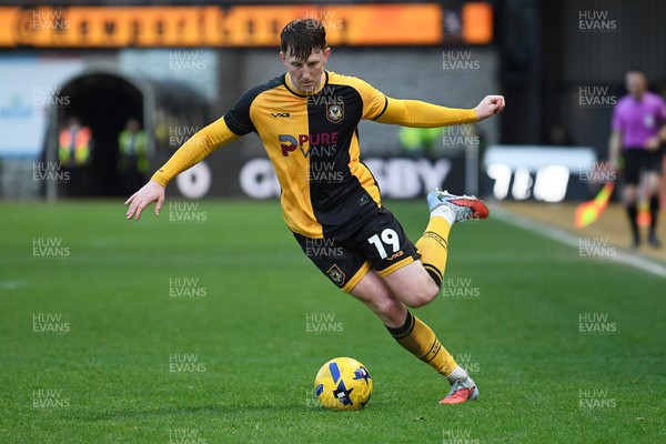 070226 - Newport County v Grimsby Town - Sky Bet League 2 - Ged Garner of Newport County