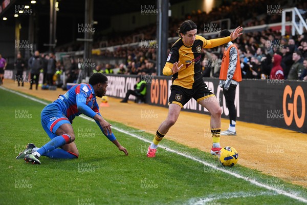 070226 - Newport County v Grimsby Town - Sky Bet League 2 - Anthony Glennon of Newport County