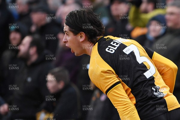 070226 - Newport County v Grimsby Town - Sky Bet League 2 - Anthony Glennon of Newport County showing his frustration