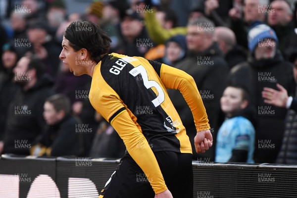 070226 - Newport County v Grimsby Town - Sky Bet League 2 - Anthony Glennon of Newport County showing his frustration