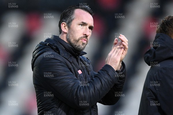 070226 - Newport County v Grimsby Town - Sky Bet League 2 - Newport County Head Coach, Christian Fuchs at full time