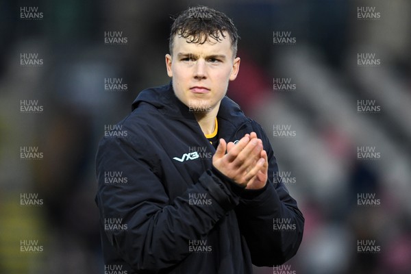 070226 - Newport County v Grimsby Town - Sky Bet League 2 - Sven Sprangler of Newport County at full time