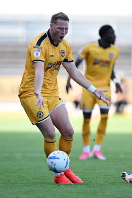 260926 - Newport County v Grimsby Town - Sky Bet League 2 - Cameron Norman of Newport County