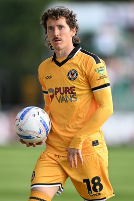 260926 - Newport County v Grimsby Town - Sky Bet League 2 - Adam Lewis of Newport County