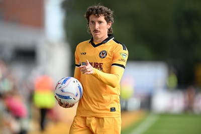 260926 - Newport County v Grimsby Town - Sky Bet League 2 - Adam Lewis of Newport County