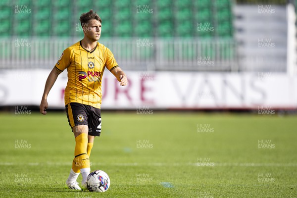 071023 - Newport County v Harrogate Town - Sky Bet League 2 - Lewis Payne of Newport County in action