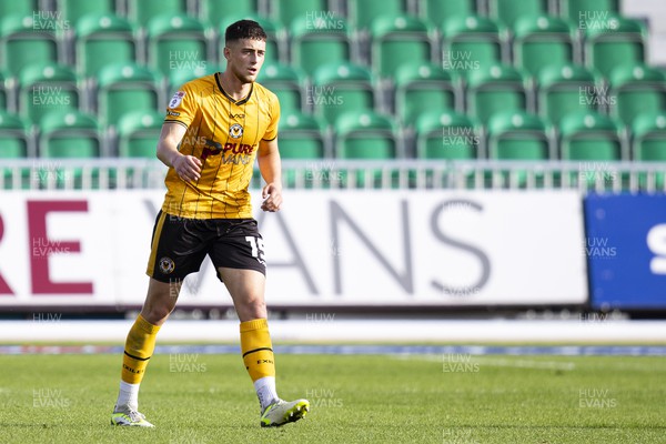 071023 - Newport County v Harrogate Town - Sky Bet League 2 - Josh Seberry of Newport County in action