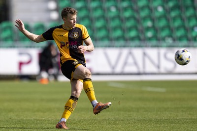110426 - Newport County v Harrogate Town - Sky Bet League 2 - Sven Sprangler of Newport County in action