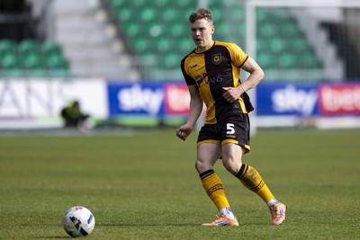 110426 - Newport County v Harrogate Town - Sky Bet League 2 - Sven Sprangler of Newport County in action