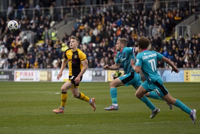 110426 - Newport County v Harrogate Town - Sky Bet League 2 - Sven Sprangler of Newport County in action