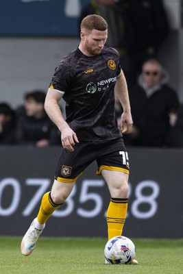110426 - Newport County v Harrogate Town - Sky Bet League 2 - Lee Jenkins of Newport County during the warm up