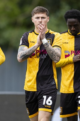 110426 - Newport County v Harrogate Town - Sky Bet League 2 - James Crole of Newport County ahead of kick off