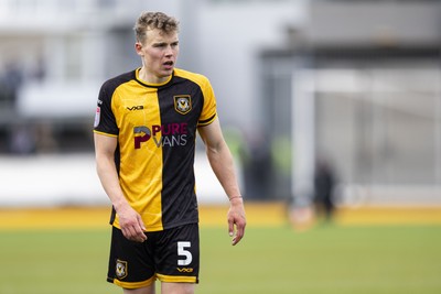 110426 - Newport County v Harrogate Town - Sky Bet League 2 - Sven Sprangler of Newport County in action