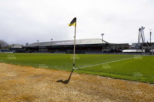 110426 - Newport County v Harrogate Town - Sky Bet League 2 - A general view of Rodney Parade ahead of the match