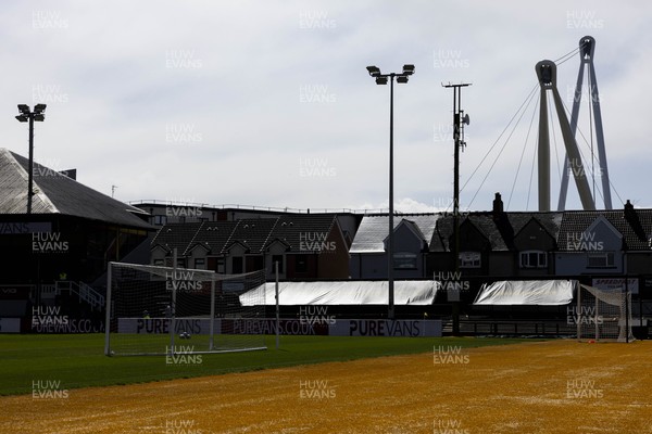 110426 - Newport County v Harrogate Town - Sky Bet League 2 - A general view of Rodney Parade ahead of the match
