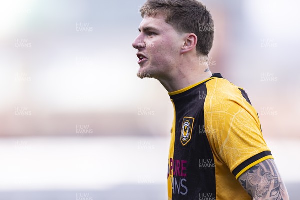 110426 - Newport County v Harrogate Town - Sky Bet League 2 - James Crole of Newport County reacts to the linesman