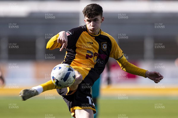 110426 - Newport County v Harrogate Town - Sky Bet League 2 - Joe Thomas of Newport County in action