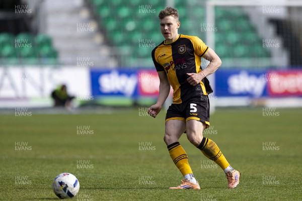 110426 - Newport County v Harrogate Town - Sky Bet League 2 - Sven Sprangler of Newport County in action