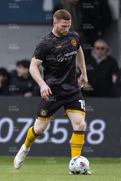 110426 - Newport County v Harrogate Town - Sky Bet League 2 - Lee Jenkins of Newport County during the warm up