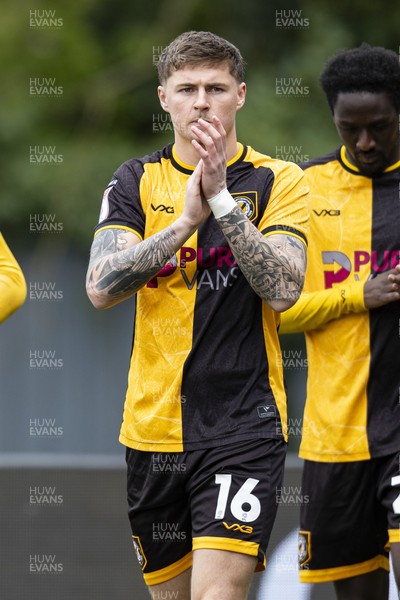 110426 - Newport County v Harrogate Town - Sky Bet League 2 - James Crole of Newport County ahead of kick off