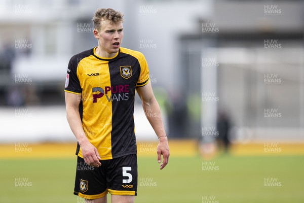 110426 - Newport County v Harrogate Town - Sky Bet League 2 - Sven Sprangler of Newport County in action