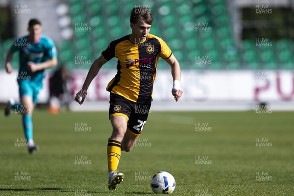 110426 - Newport County v Harrogate Town - Sky Bet League 2 - Ben Lloyd of Newport County in action