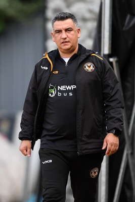 150325 - Newport County v Harrogate Town - Sky Bet League 2 - Newport Head Coach, Nelson Jardim