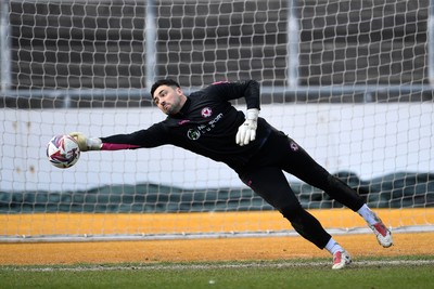 150325 - Newport County v Harrogate Town - Sky Bet League 2 - Nick Townsend of Newport County is set to make his 200th appearance for his club today