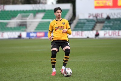 150325 - Newport County v Harrogate Town - Sky Bet League 2 - Anthony Glennon of Newport County