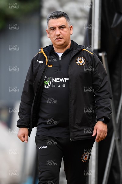 150325 - Newport County v Harrogate Town - Sky Bet League 2 - Newport Head Coach, Nelson Jardim